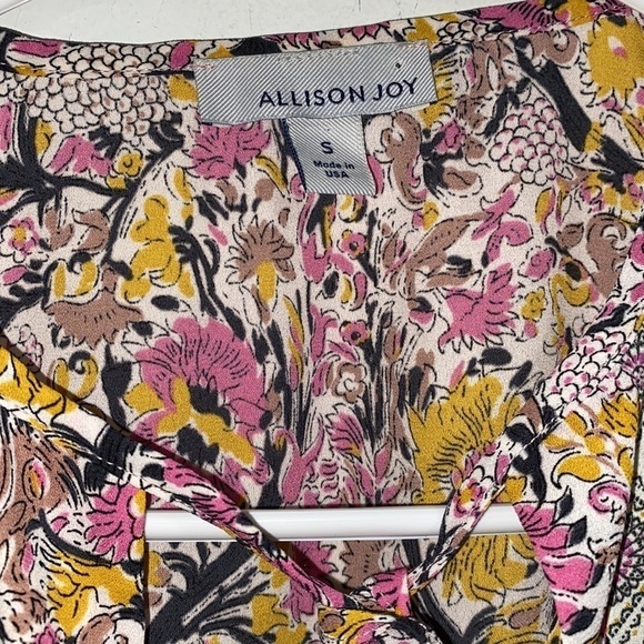 Allison Joy blouse peasant‎ shirt floral medallion small - Picture 2 of 6